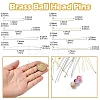 Brass Ball Head Pins KK-YW0002-26D-P-3