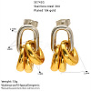 304 Stainless Steel Stud Dangle Earrings for Women WG46EF1-01-1