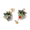 Glass Dangle Earrings EJEW-JE05961-4