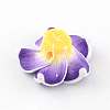 Handmade Polymer Clay 3D Flower Plumeria Beads X-CLAY-Q192-20mm-04-2