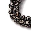 Tibetan Style 3-Eye dZi Beads TDZI-G341-8mm-08-4