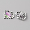 Platinum Alloy Rhinestone Pendants FIND-TAC0008-69P-06-2