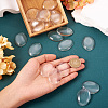 Transparent Clear Glass Flat Back Cabochons GGLA-TA0001-02-40x30-5