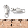Rack Plating Brass Lobster Claw Clasps KK-F090-24P-02-3