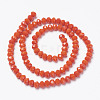 Opaque Solid Color Glass Beads Strands EGLA-A034-P3mm-D03-2