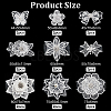 ARRICRAFT 18Pcs 9 Style Lace Embroidery Costume Accessories DIY-AR0002-36-2