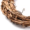 Heart Shape Rattan Vine Branch Wreath Hoop DIY-B022-02A-3