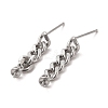 Anti-Tarnish 925 Sterling Silver Dangle Stud Earrings STER-Z007-02P-1