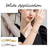 10Pcs 2 Colors Bowknot Rack Plating Brass Clear Cubic Zirconia Watch Band Clasps ZIRC-DC0001-10-7