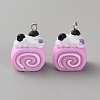 Opaque Resin Pendants LS-RESI-CJC0028-05P-06-1