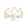 Natural Cultured Freshwater Pearl Bead Rings for Women RJEW-JR00435-5