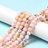 Natural Imitation Pink Opal Beads Strands G-G992-A03-2