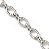 201 Stainless Steel Oval Link Chain Bracelets STAS-Z056-15P-2