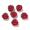 Synthetic Coral Dyed Carved Beads SHEL-I001-05D-2