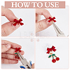 42Pcs Spray Painted Alloy Stud Earring Findings FIND-ME0004-22B-3
