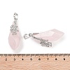 Gemstone Faceted Teardrop Pendants G-Q163-04P-4