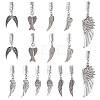 16Pcs 8 Style Alloy Cord End PALLOY-PJ00001-2