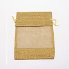 Burlap Packing Pouches Drawstring Bag ABAG-TAC0006-01A-1