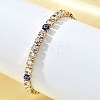Brass Enamel Link & Charm Bracelets BJEW-Z094-02G-03A-2