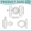 6 Sets Zinc Alloy Side Release Buckles FIND-BC0019-63P-2
