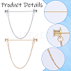Zinc Alloy Hanging Chain Brooches FIND-GF0006-87C-6