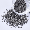 Electroplate Cylinder Seed Beads SEED-Q036-02A-B03-1