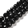 Natural Black Tourmaline Beads Strands G-K345-A04-03-1