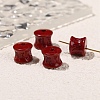 Handmade Cinnabar Beads PW-WG37009-12-1