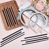 24Pcs 2 Styles Plastic Firm Headband Non-slip Strip DIY-CY0003-02-4