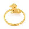 201 Stainless Steel Adjustable Ring for Women RJEW-D082-04F-3