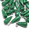 Synthetic Malachite Pendants G-T081-22-1