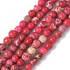 Dyed Natural Regalite/Imperial Jasper/Sea Sediment Jasper Beads Strands G-B124-C05-09-1