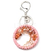Natural Red Agate Keychains TREE-PW0001-04B-2