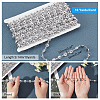 Acrylic Link Chains CHAC-WH0001-02-2