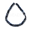 Handmade Dichroic Foil Glass Beads Strands DICH-U001-07I-2