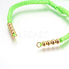 Nylon Cord Braided Bead Bracelets Making BJEW-F360-F07-2