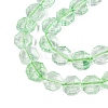 Transparent Crackle Glass Beads Strands GLAA-Q108-03A-07-3