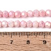 Anti-Tarnish Electroplate Glass Beads Strands EGLA-T021-4mm-15-04-4