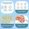 405Pcs Eletroplated Transparent Glass Beads GLAA-TA0003-66E-4