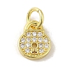 Brass Micro Pave Cubic Zirconia Charms KK-M283-28B-01-1