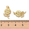 Rack Plating Brass Micro Pave Cubic Zirconia Pendants KK-K377-60G-3