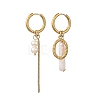 202 Stainless Steel Dangle Huggie Hoop Earrings EJEW-JE07393-3