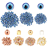   Round Evil Eye Resin Beads RESI-PH0001-28-1