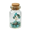 Transparent Glass Wishing Bottle Decoration AJEW-JD00011-02-1