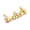 Brass Micro Pave Cubic Zirconia Slide Charms ZIRC-G147-30-NR-3