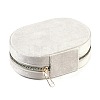 Italian Velvet Double Layers Jewelry Set Storage Zipper Boxes CON-G023-10F-2
