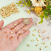 100Pcs Brass Snap on Bails KK-PH0006-33-3