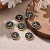 Golden Plated Alloy Charms X-ENAM-S118-02Y-5