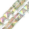 Electroplate Glass Beads Strands EGLA-L045-B-2