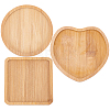 3Pcs 3 Style Wooden Mosaic Coaster Base Bottom Embryo AJEW-GF0004-31-1